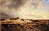 An Extensive Landscape with a Stormy Sky by Georges Michel